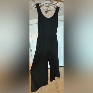 Women’s Black Romper, 3/4 Length